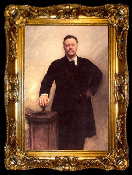 framed  John Singer Sargent President Theodore Roosevelt, ta009-2